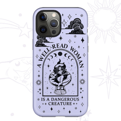 Purplehecate A Well Read Woman Bookish Phone Case