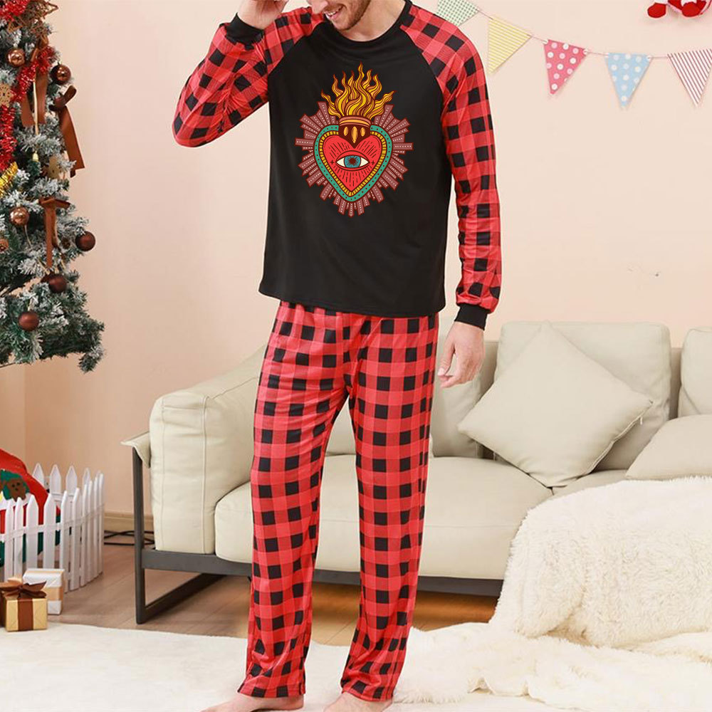 Purplehecate Sacred Heart Christmas Pajamas
