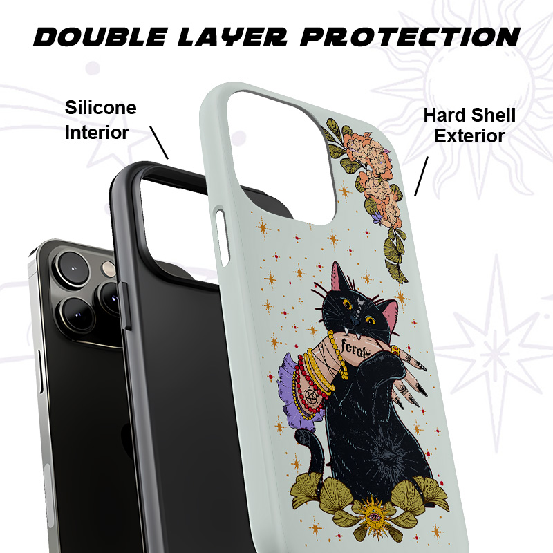 Purplehecate Feral Cat Phone Case