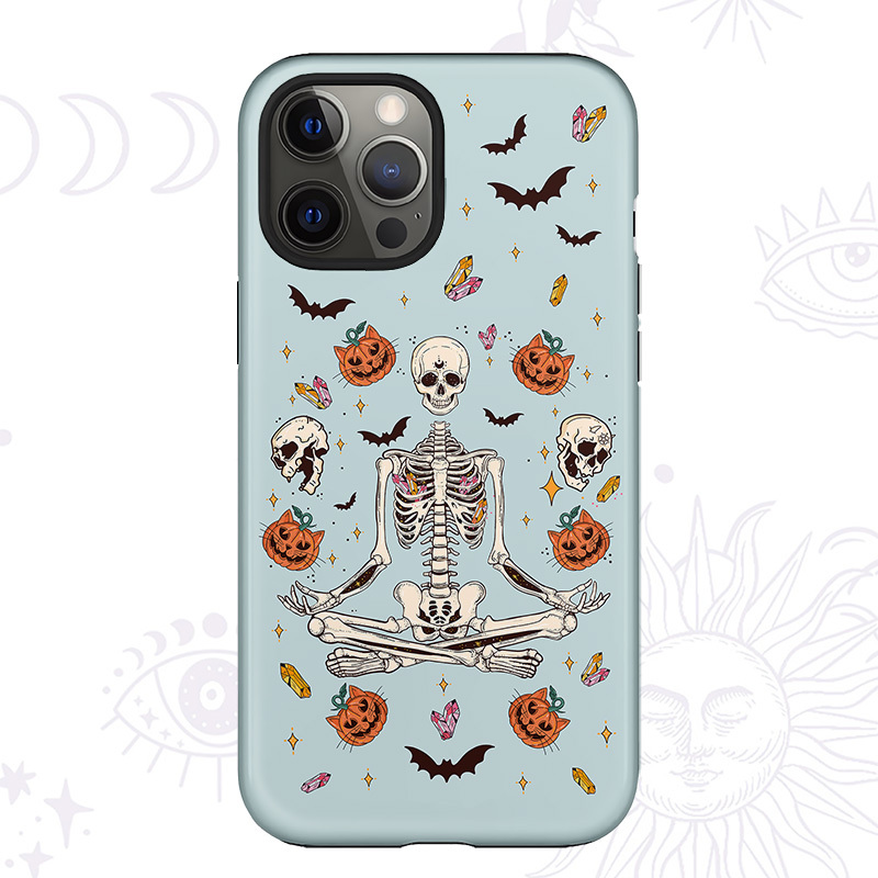Purplehecate Funny Skeleton Halloween Phone Case