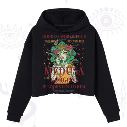 Purplehecate Medusa The Gorgons Crop Hoodie