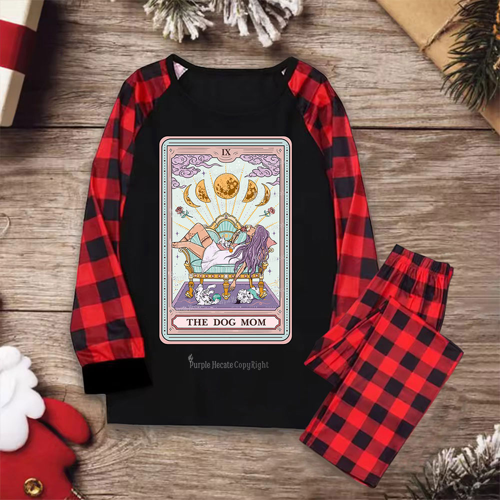 Purplehecate The Dog Mom Tarot Christmas Pajamas
