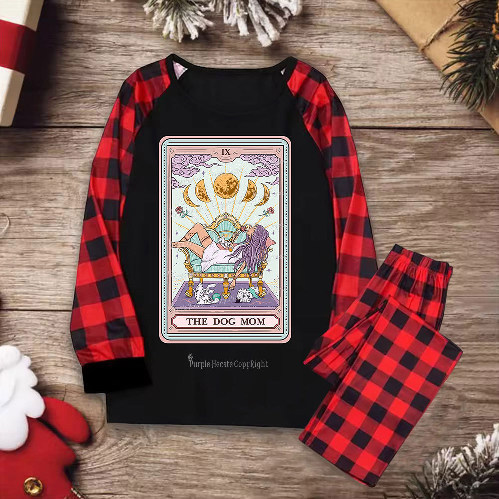 Purplehecate The Dog Mom Tarot Christmas Pajamas