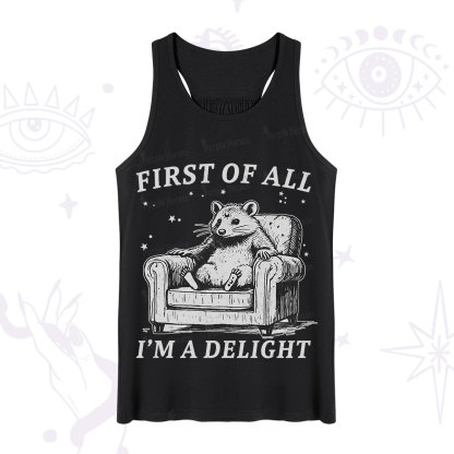 Purplehecate First Of All I'm A Delight Opossum Tank