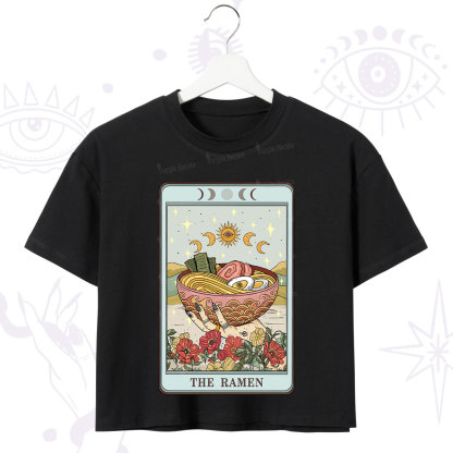 Purplehecate The Ramen Tarot Crop T-Shirt