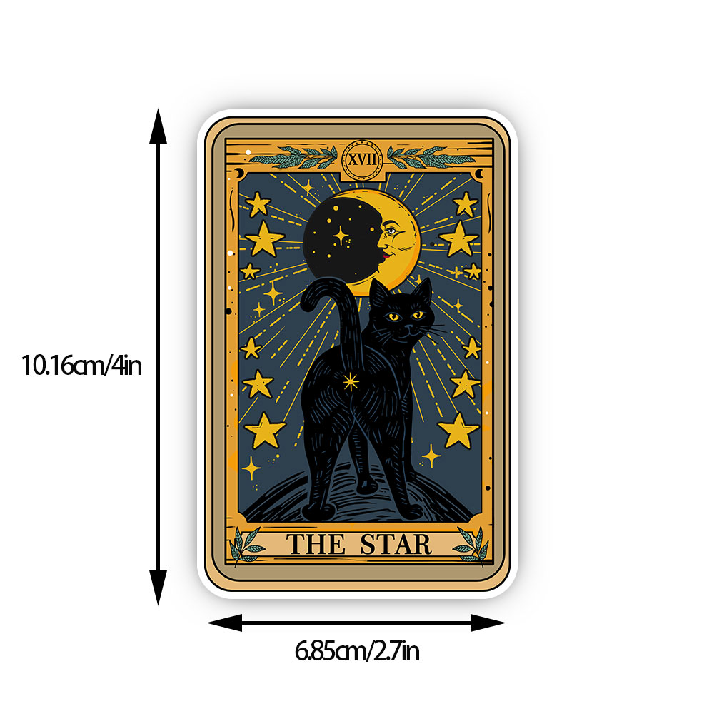 Purplehecate The Star Tarot Cat Sticker