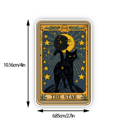 Purplehecate The Star Tarot Cat Sticker