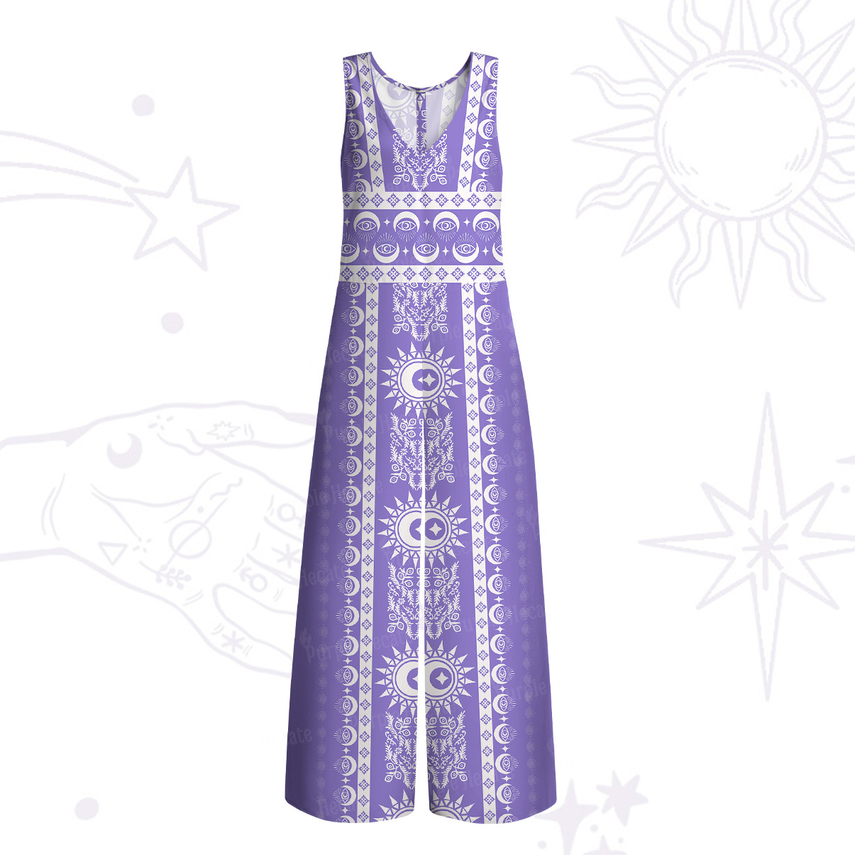 Purplehecate Visionary Sun Wide Leg Jumpsuit