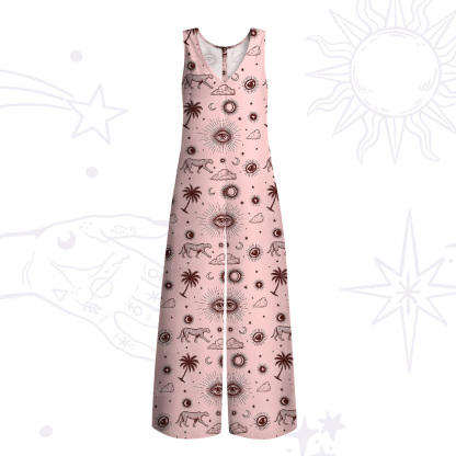 Purplehecate Eye of the Universe Wide Leg Jumpsuit