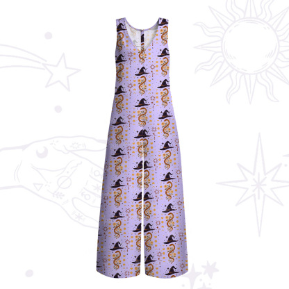Purplehecate Witch's Enchantment Wide Leg Jumpsuit
