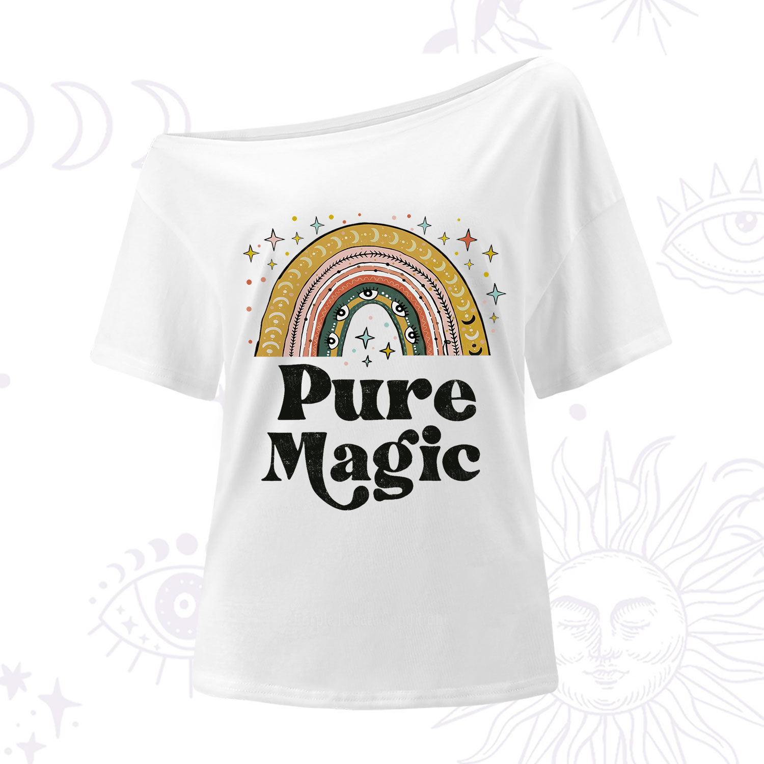 Purplehecate Pure Magic One Shoulder T-Shirt