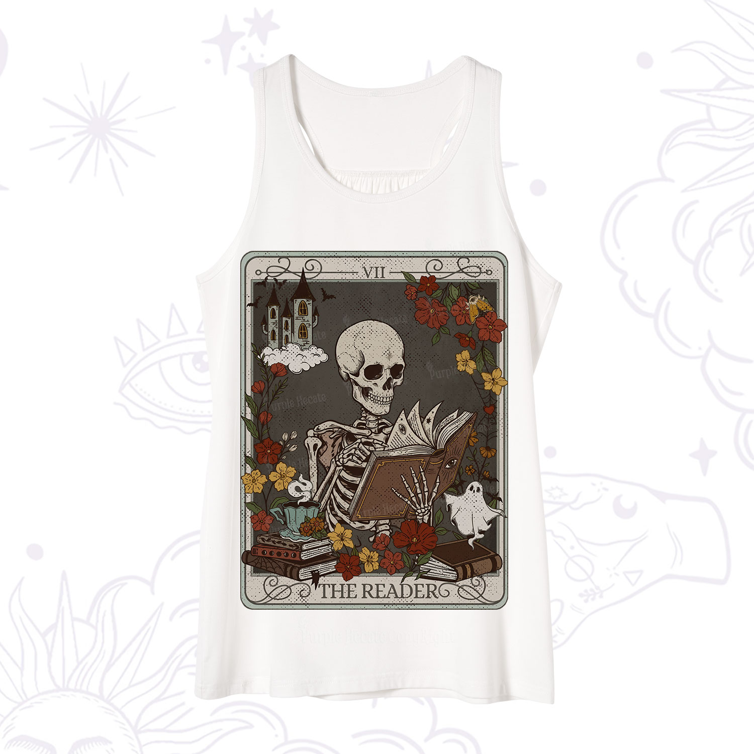 Purplehecate The Reader Tarot Card Tank