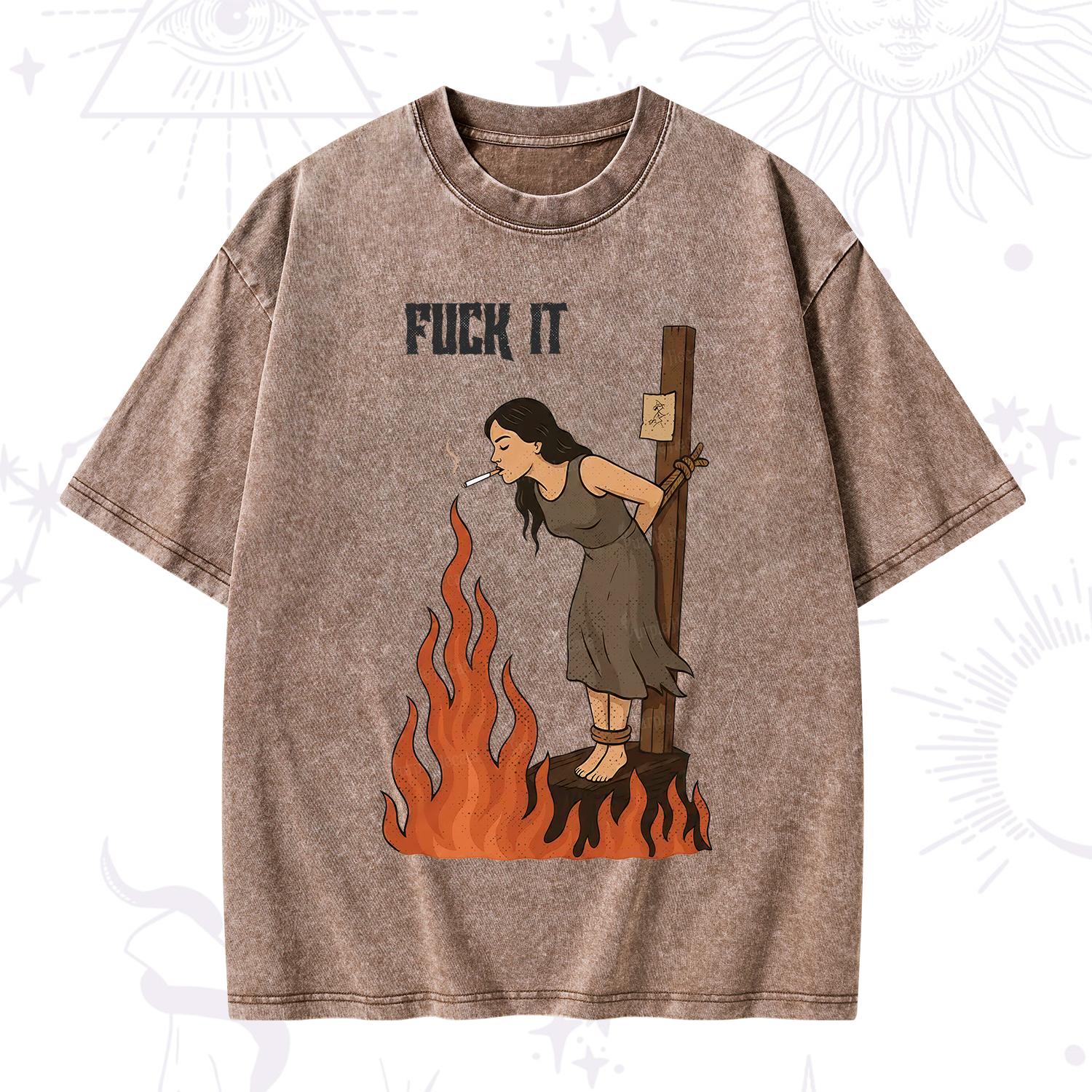 Purplehecate F*ck It Witch Washed T-Shirt