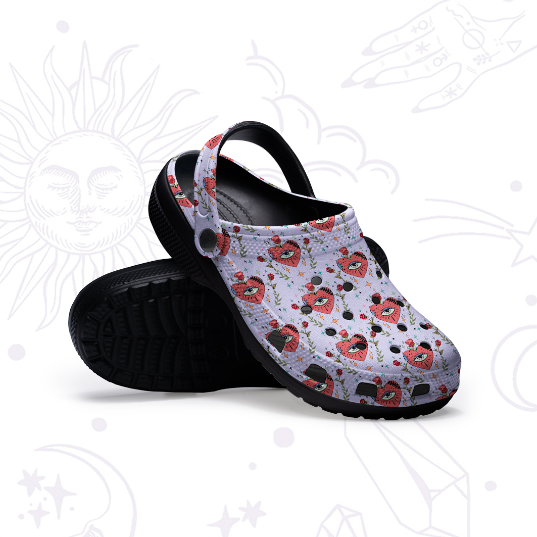 Purplehecate Mystic Eye Rubber Clogs