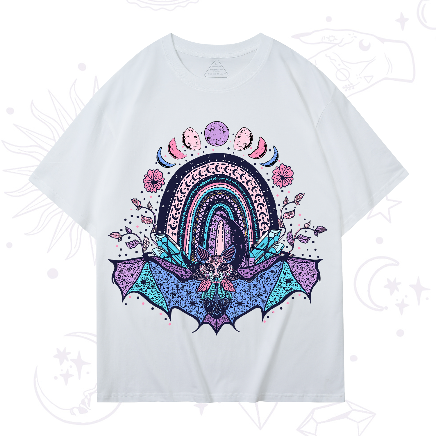 Purplehecate Moon Phase Bat T-Shirt