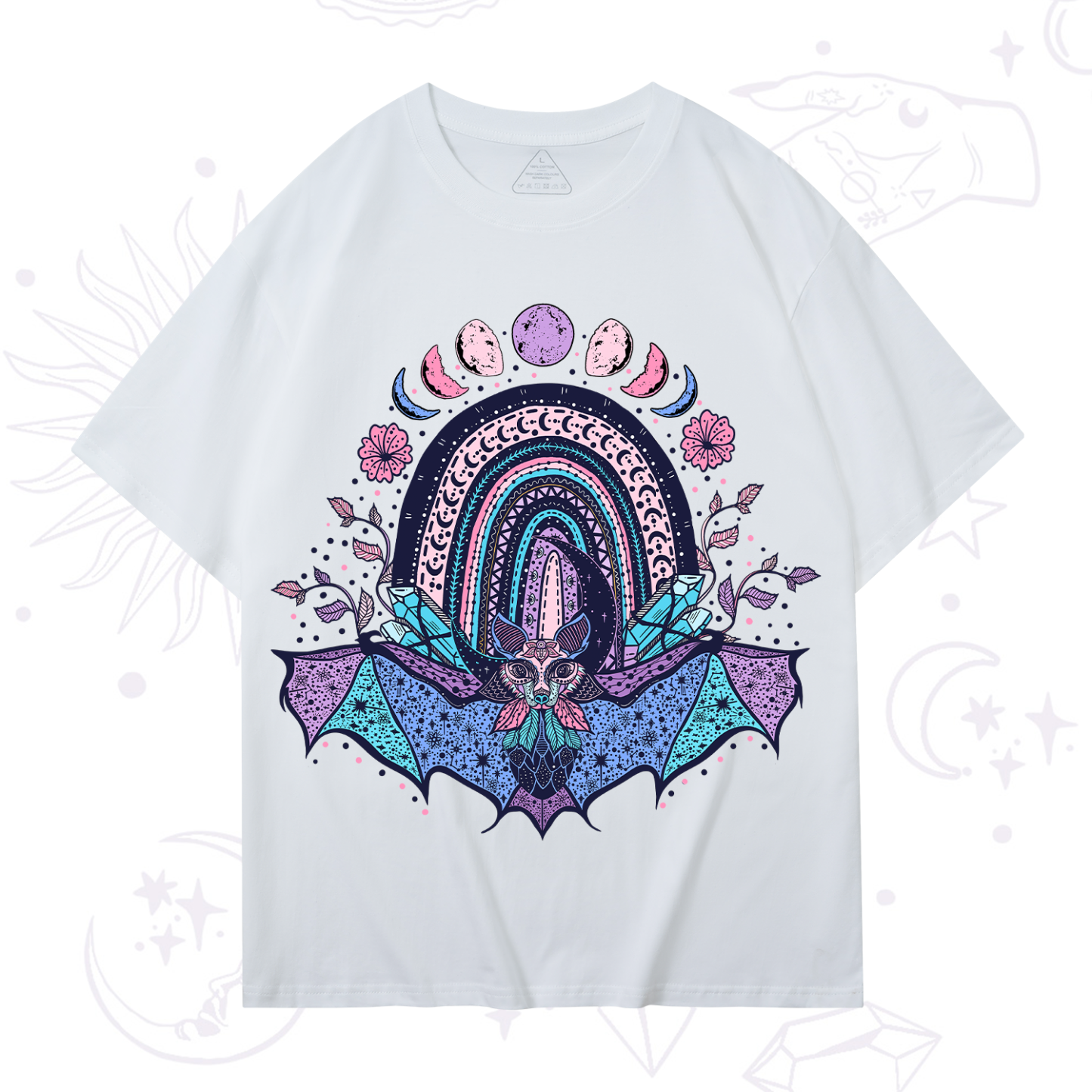 Purplehecate Moon Phase Bat T-Shirt