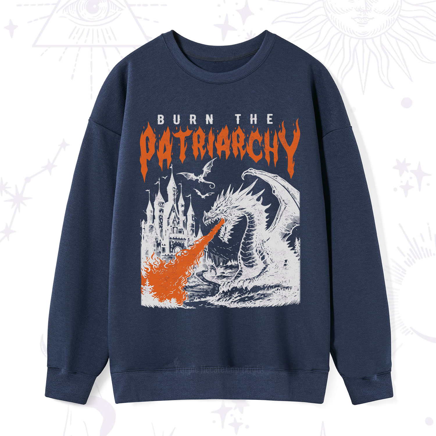 Purplehecate Burn the Patriarchy Dragon Sweatshirt