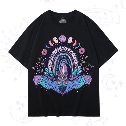 Purplehecate Moon Phase Bat T-Shirt