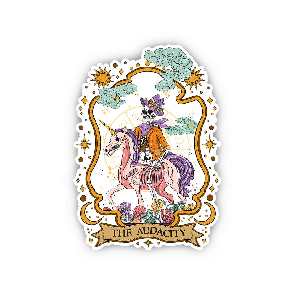 Purplehecate The Audacity Skeleton Sticker