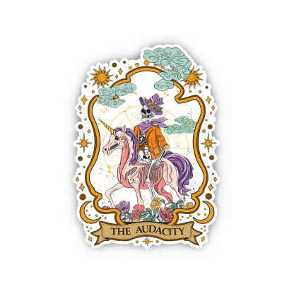 Purplehecate The Audacity Skeleton Sticker