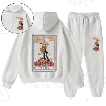 Purplehecate The Tea Food Tarot Fleece Hoodie Suit