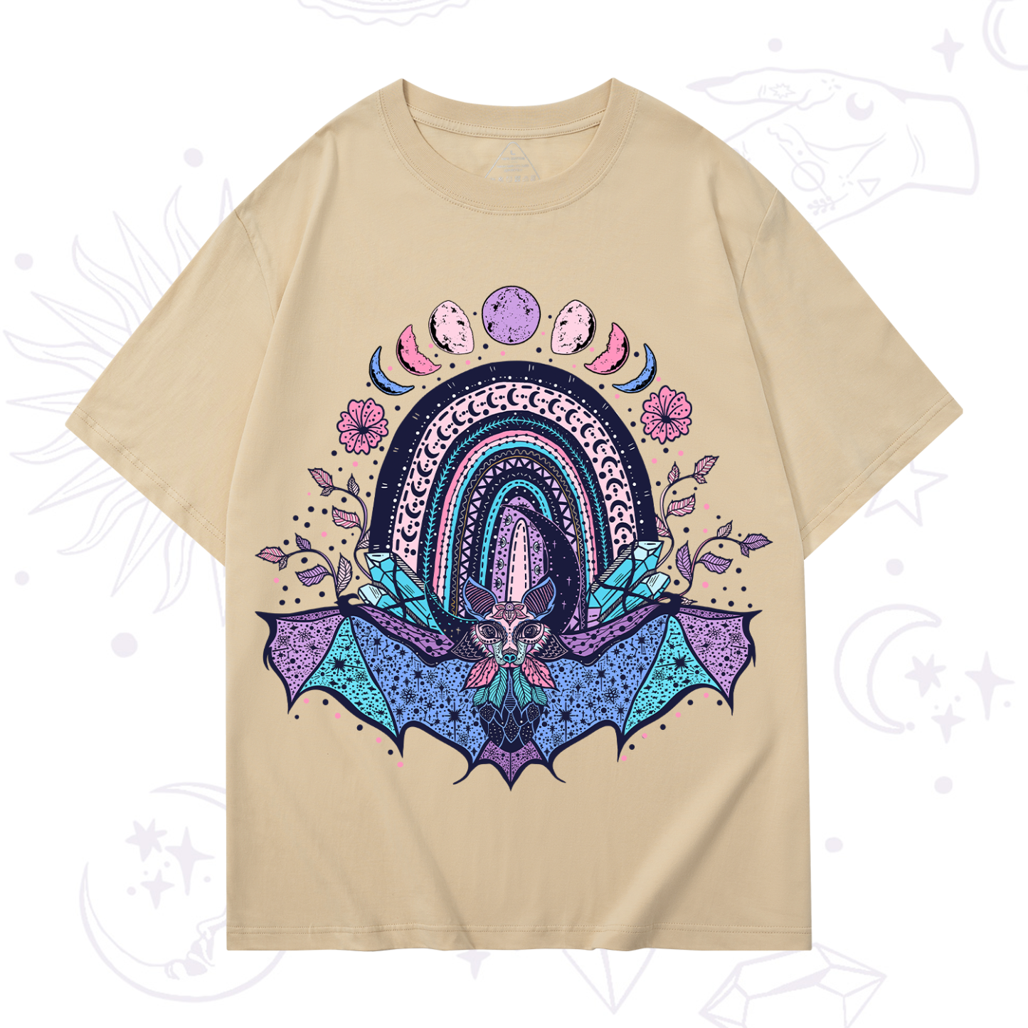 Purplehecate Moon Phase Bat T-Shirt