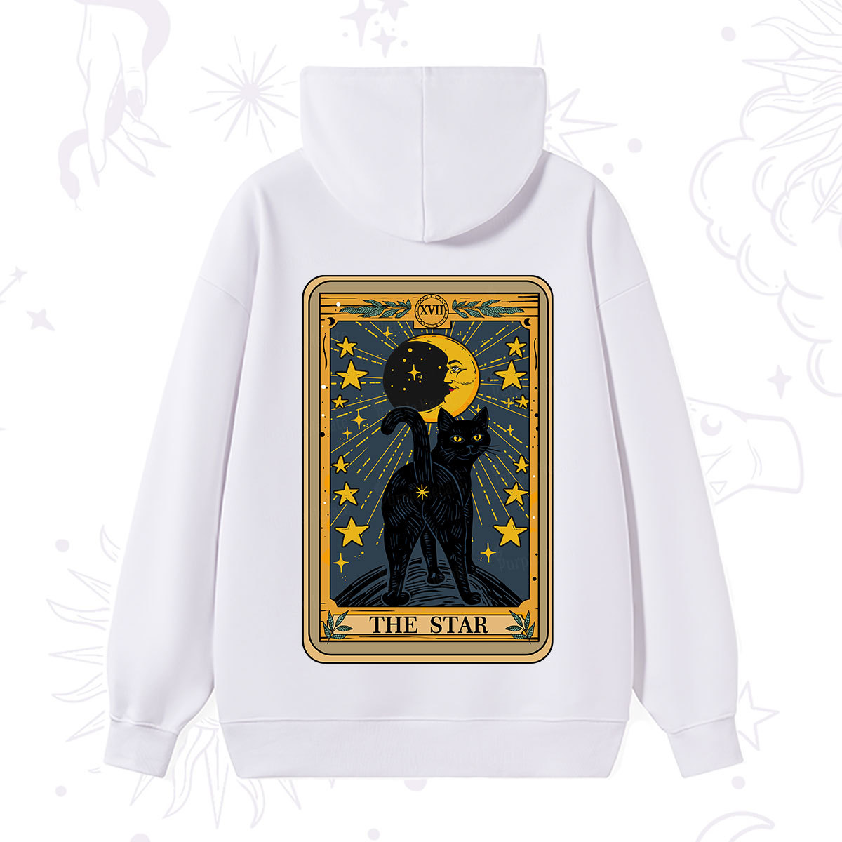 Purplehecate The Star Tarot Cat Hoodie