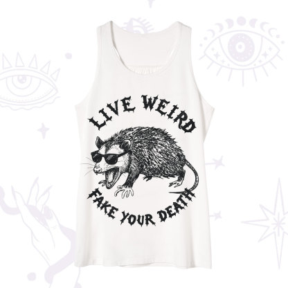 Purplehecate Live Weird Fake Your Death Silly Opossum Tank