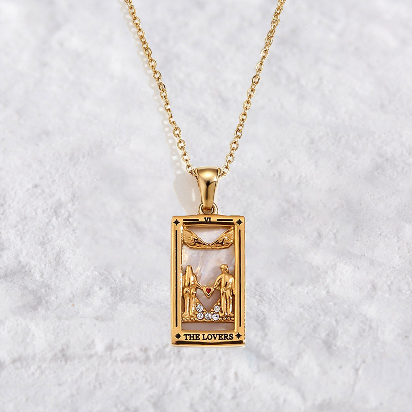 Purplehecate The Lovers Tarot Necklace