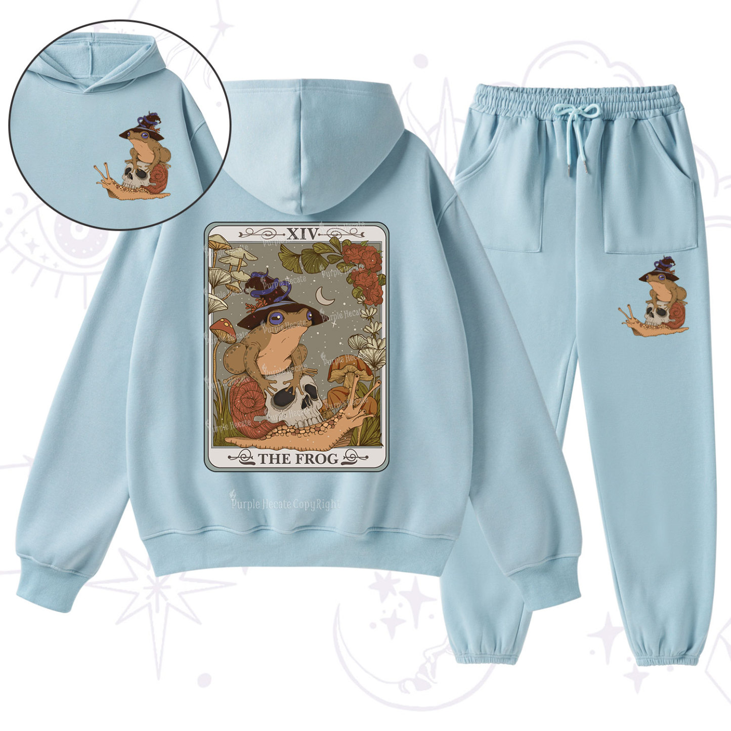 Purplehecate The Frog Tarot Fleece Hoodie Suit
