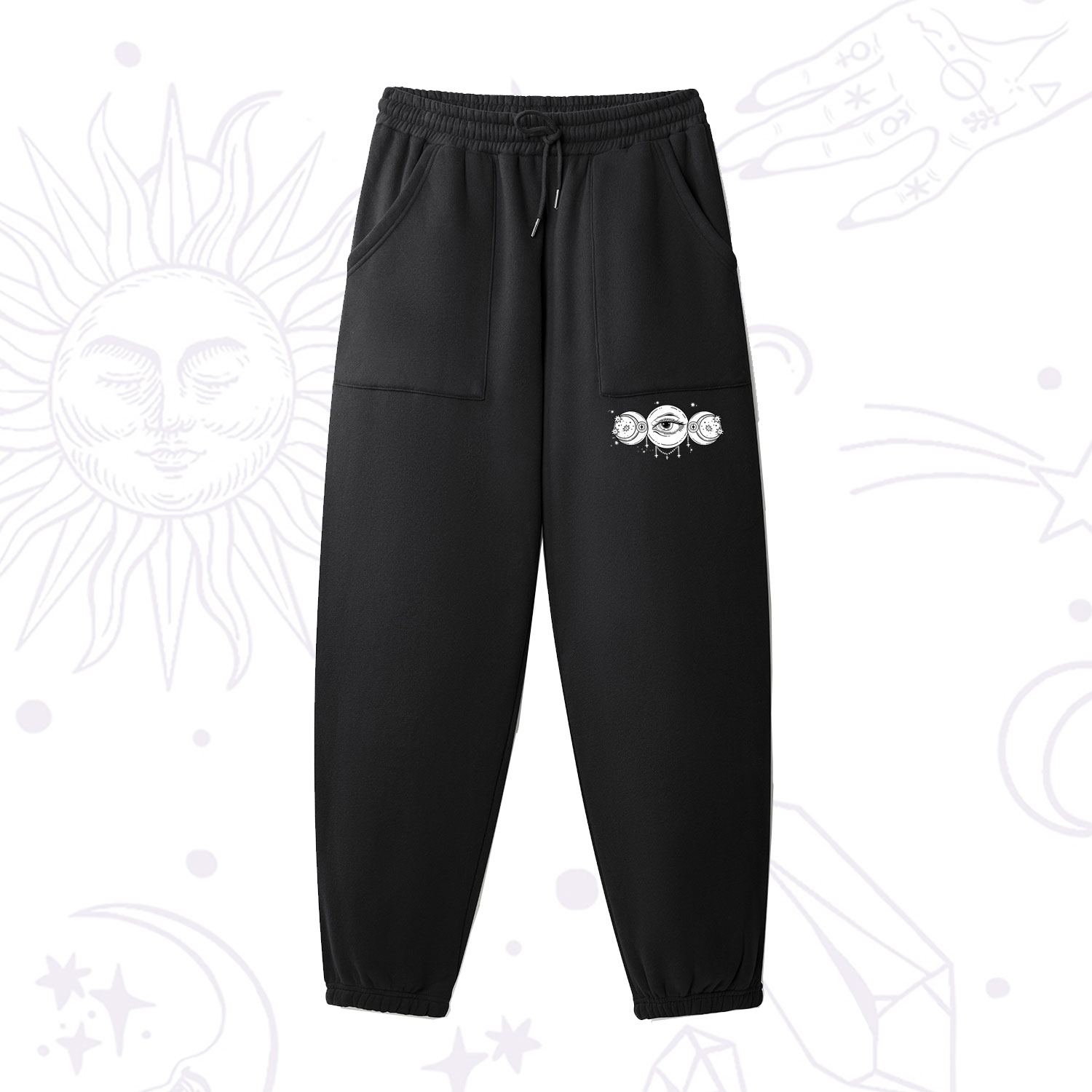 Purplehecate Funny The Moon Made Me Do It Fleece Sweatpants
