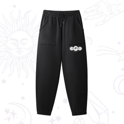 Purplehecate Funny The Moon Made Me Do It Fleece Sweatpants
