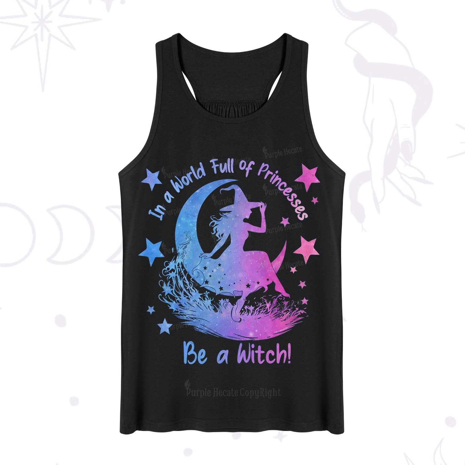 Purplehecate In a World Full of Princesses be a Witch Tank