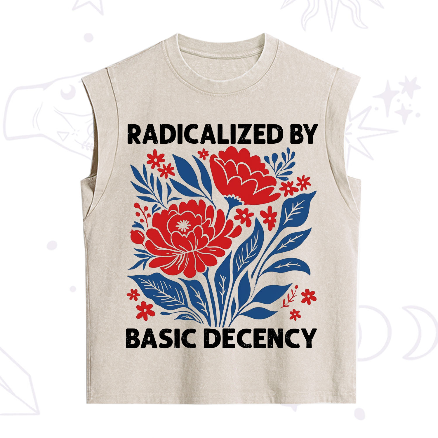Purplehecate Radicalized By Basic Decency Vintage Washed Tank