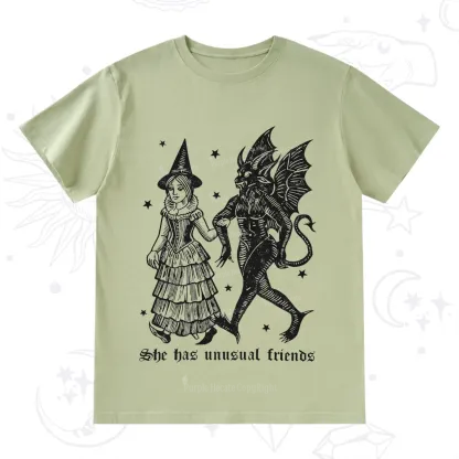 Purplehecate She Has Unusual Friends T-Shirt