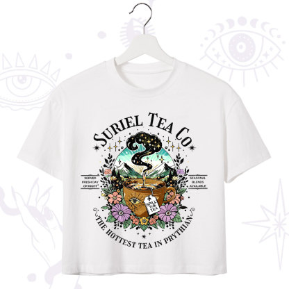 Purplehecate The Forest Tea Oracle Crop T-Shirt