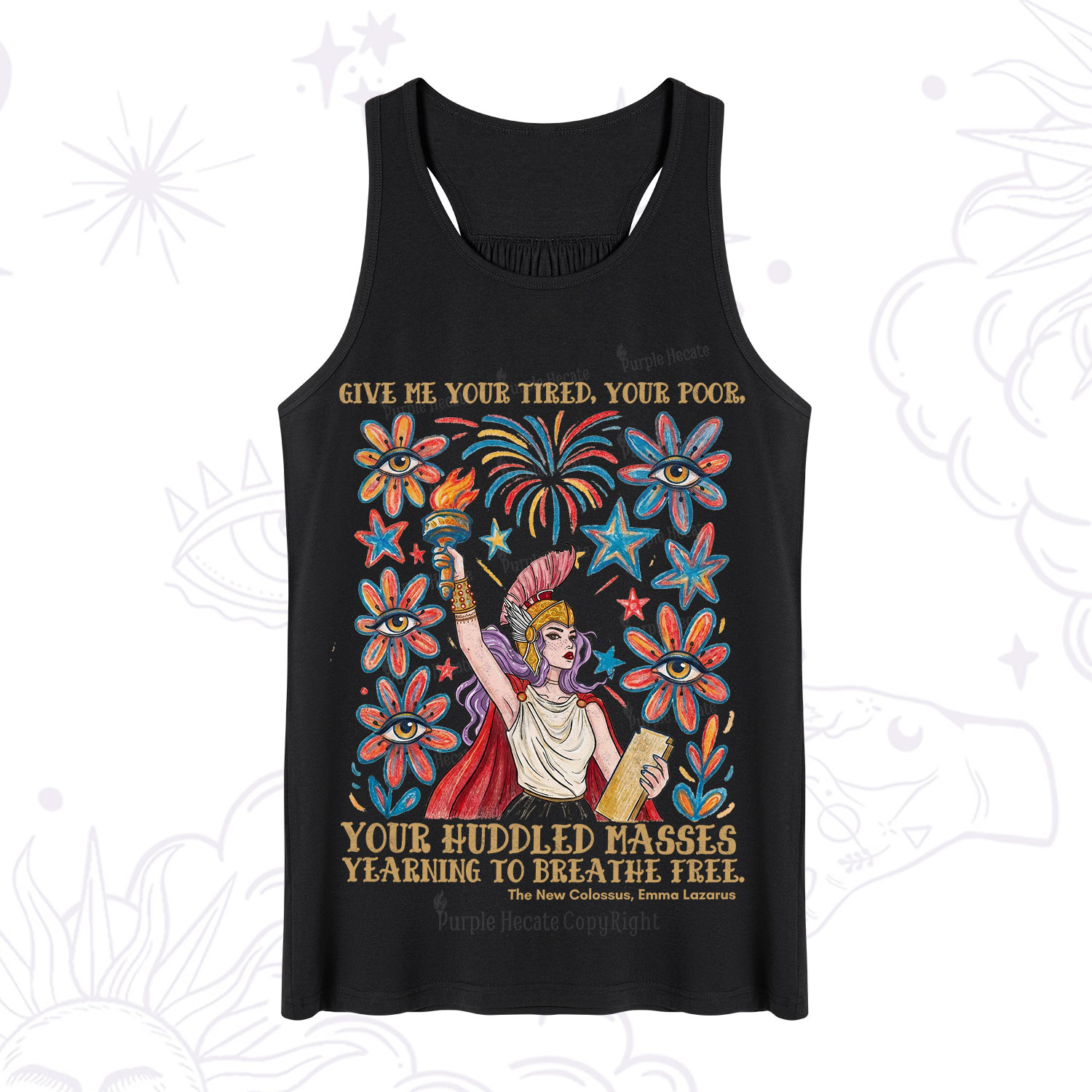Purplehecate Give Me Your Tired Your Poor Statue of Liberty Tank