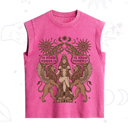 Purplehecate Awakening of Power and Self-Knowledge Vintage Washed Tank