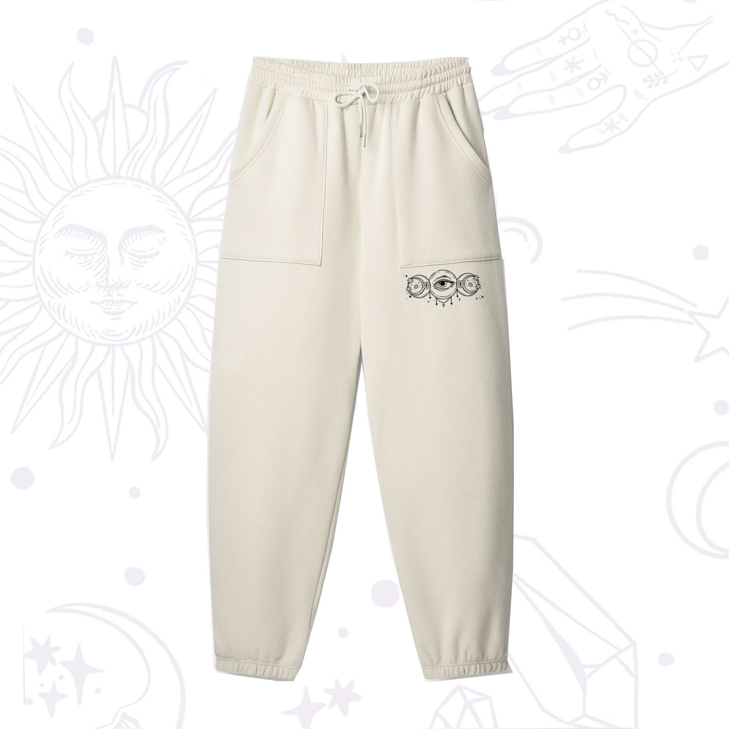 Purplehecate Funny The Moon Made Me Do It Fleece Sweatpants