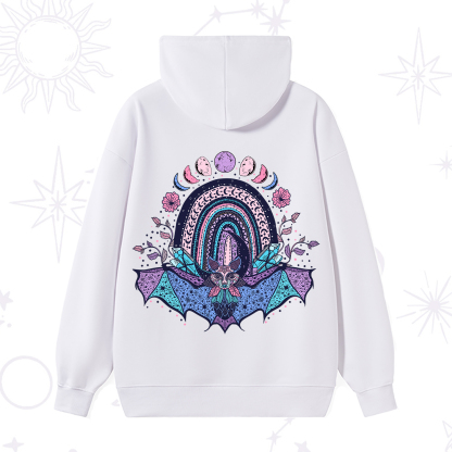 Purplehecate Moon Phase Bat Hoodie