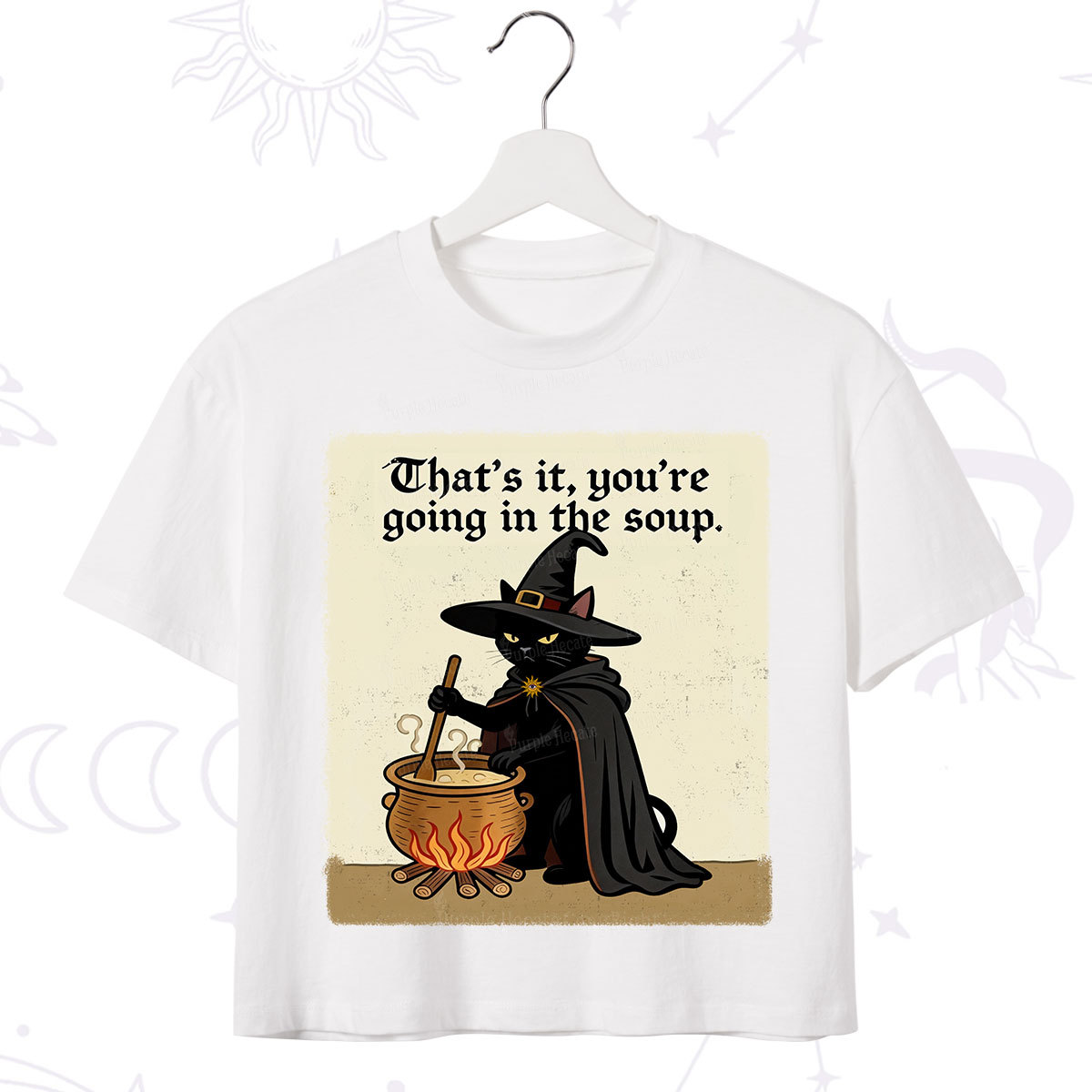 Purplehecate That's It You're Going in the Soup  Crop T-Shirt