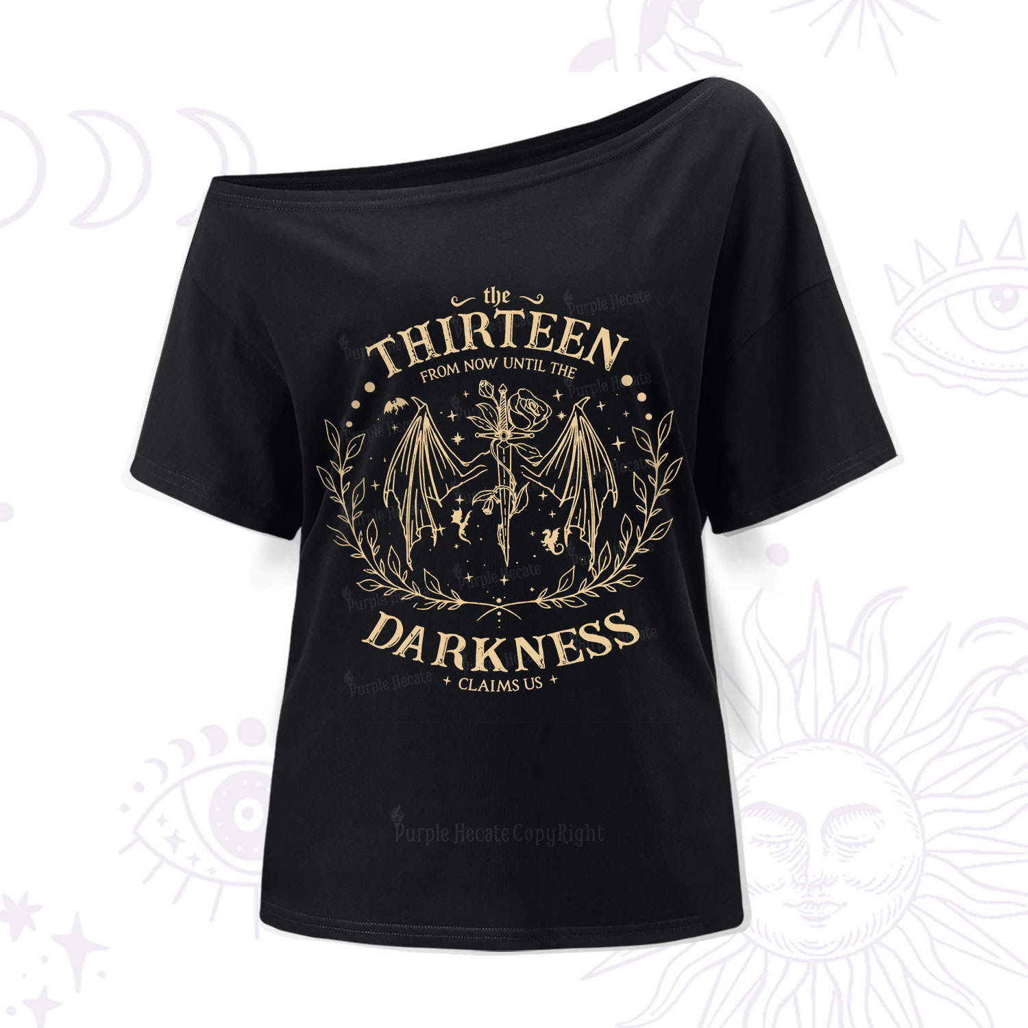 Purplehecate From Darkness Claim Us One Shoulder T-Shirt