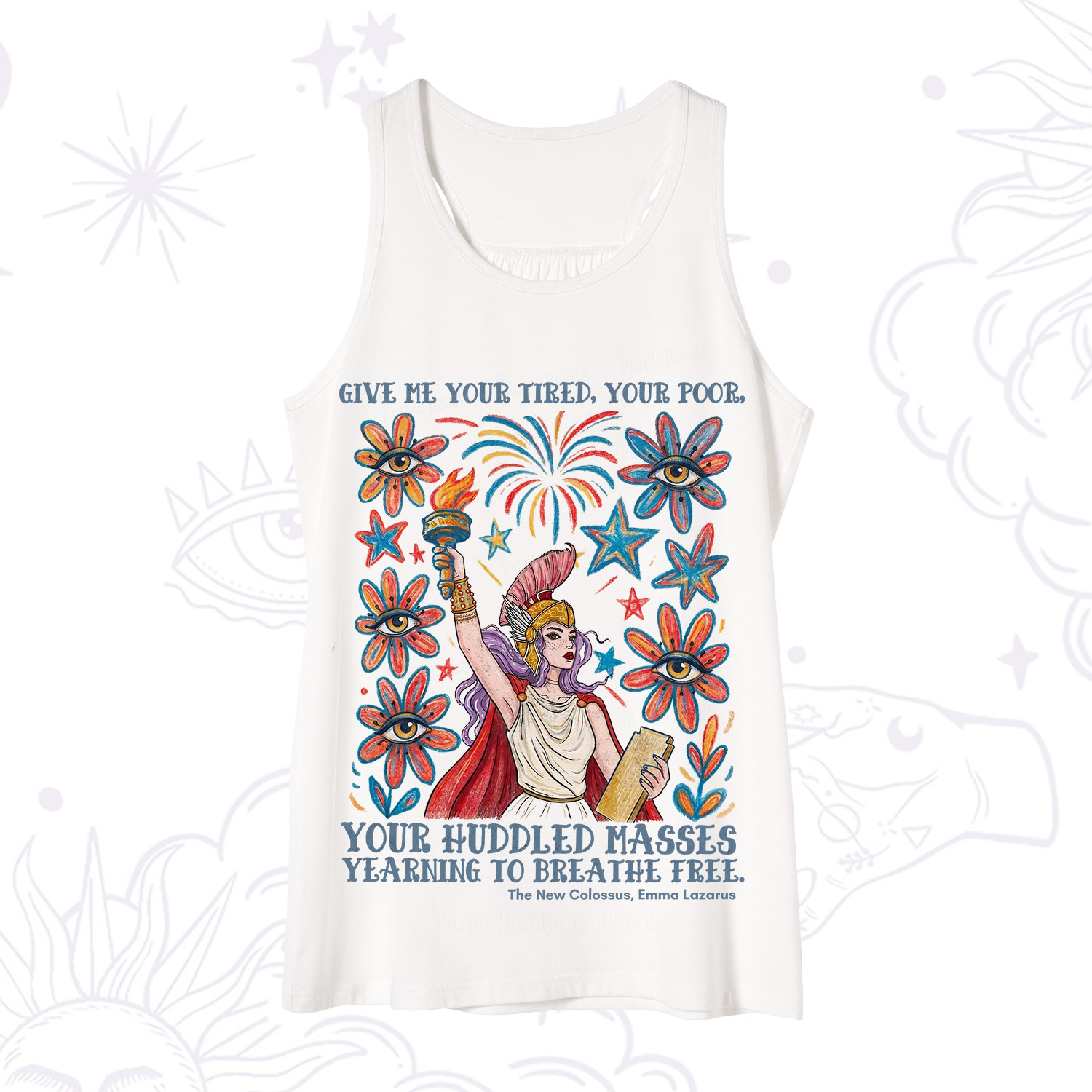 Purplehecate Give Me Your Tired Your Poor Statue of Liberty Tank