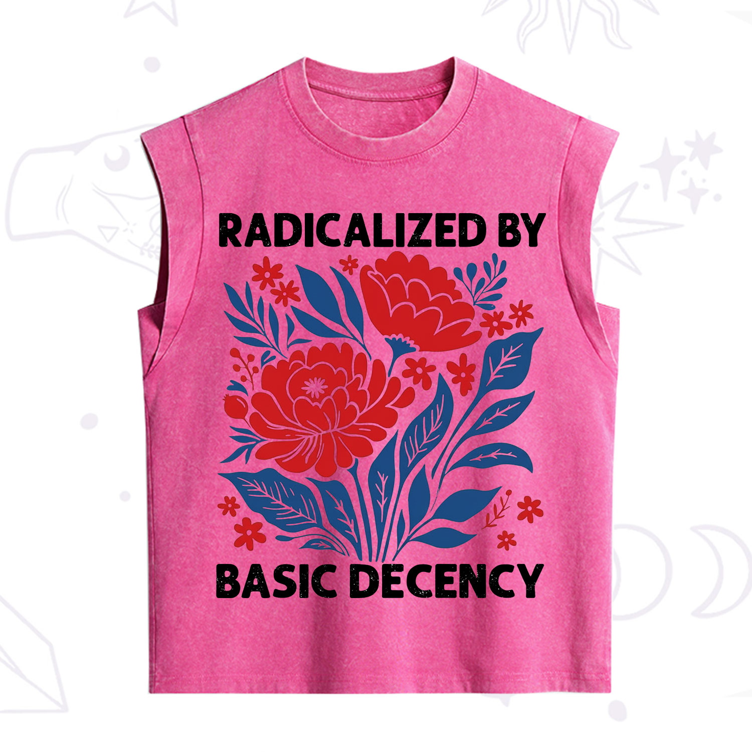 Purplehecate Radicalized By Basic Decency Vintage Washed Tank