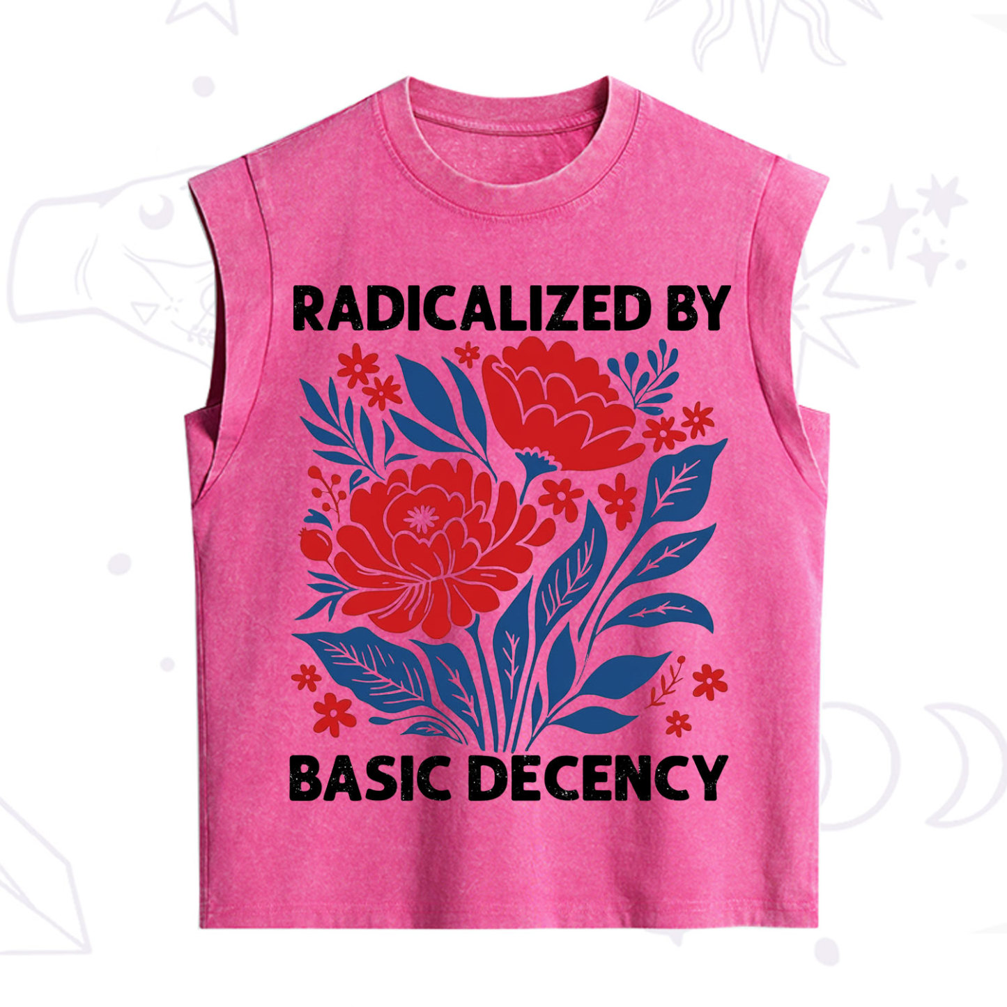Purplehecate Radicalized By Basic Decency Vintage Washed Tank