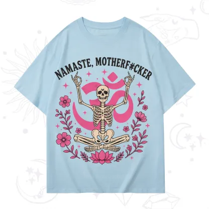 Purplehecate Namaste Motherf*cker Skeleton T-Shirt