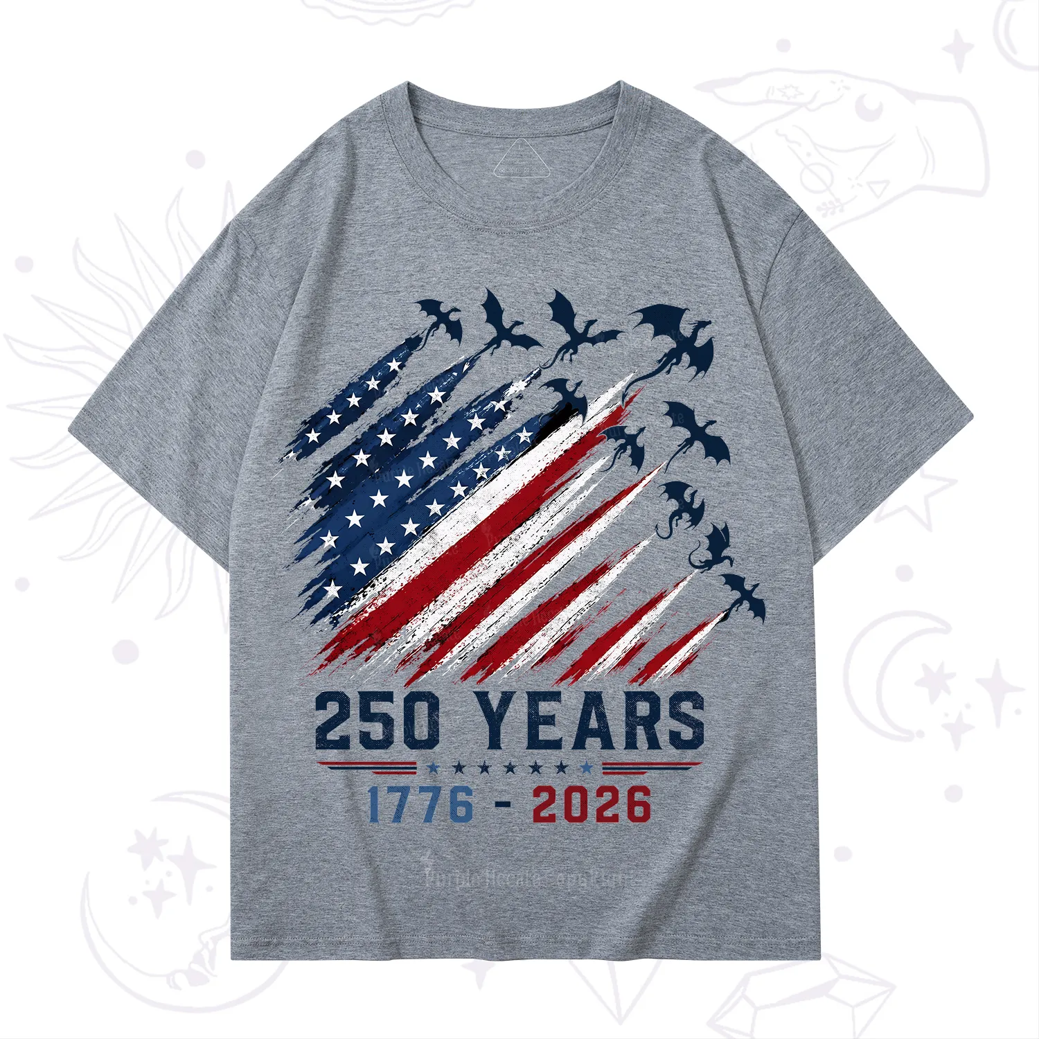 Purplehecate Red White Blue 250 Years T-Shirt