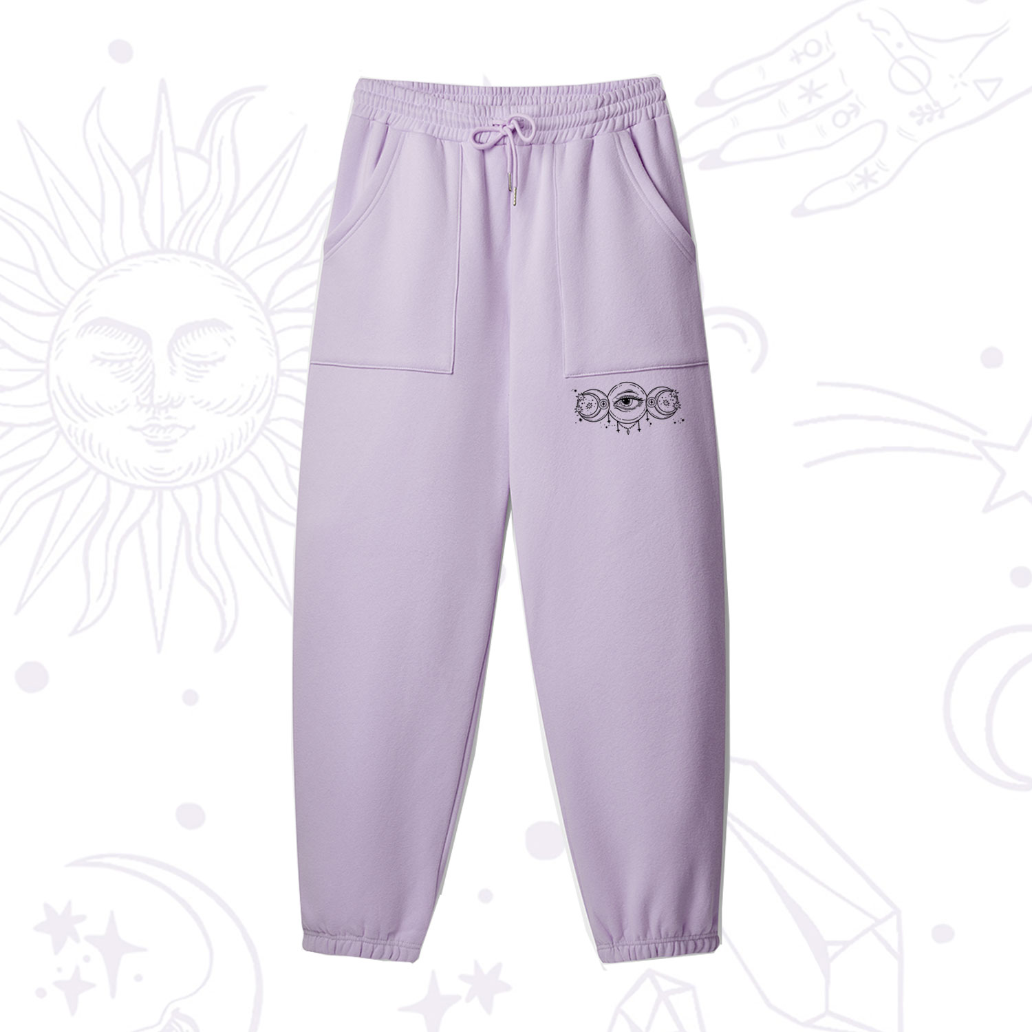 Purplehecate Funny The Moon Made Me Do It Fleece Sweatpants