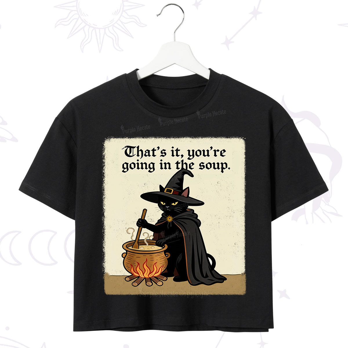Purplehecate That's It You're Going in the Soup  Crop T-Shirt