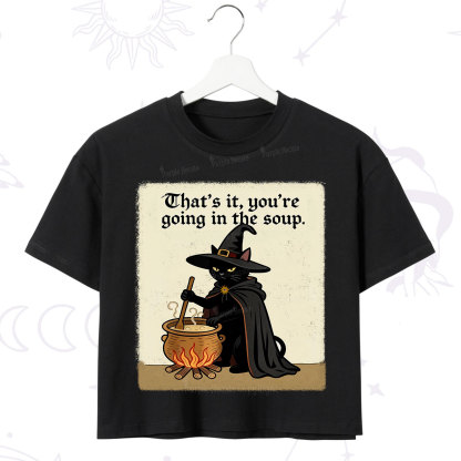 Purplehecate That's It You're Going in the Soup  Crop T-Shirt